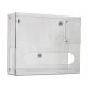 Vertical Two-Bin Large Clear Kimwipe Dispenser Magnet Mount