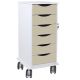 Core SP Cart with 6 Almond Beige Drawers