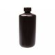 United Scientific™ Reagent Bottle (Narrow Mouth) 500 ml, Amber, HDPE