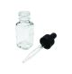United Scientific™ Bottles With Dropper, Square, Flint Glass, 0.5 Oz