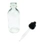 United Scientific™ Bottles With Dropper, Boston Round, Amber, 8 Oz