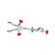 United Scientific™ 2-Prong Burette Clamp With Boss Head, Cork Coated Grips
