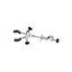United Scientific™ 2-Prong Burette Clamp With Boss Head, PVC Coated Grips