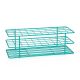 United Scientific® Coated Wire Rack, 16-20 mm Tubes, 40 Place, Teal