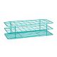 United Scientific® Coated Wire Rack, 20-25 mm Tubes, 40 Place, Teal
