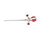 United Scientific™ 3-Prong Extension Clamp, With Rod, PVC Coated Grips