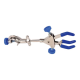 United Scientific™ 3-Prong Extension Clamp, W/Boss Head, PVC Coated