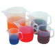 United Scientific™ Set Of 5 Short Form Beakers With Handle, PP