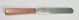 United Scientific™ Spatula, Stainless Steel, W/ Wooden Handle, 4in Blade