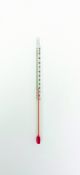 United Scientific™ Thermometer, Red Liquid, 6in, Total Immersion, Dual Scale, -20 To 110 C / 0 To 230 F