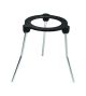 United Scientific™ Tripod Stand, Cast Iron, 5in Ring, 8in Height