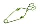 United Scientific™ Test Tube Clamp, Steel Wire, Brass Finish, With Finger Grips