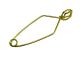 United Scientific™ Test Tube Clamp, Steel Wire, Brass Finish, Without Finger Grips