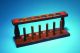 United Scientific™ Wooden Test Tube Rack, 6-Tube