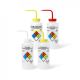United Scientific® Unisafe™ Assorted Wash Bottles, 1000ml, Set Of 4