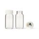 United Scientific® Scintillation Vials, 20 mL, With Unattached White Urea Cap (Size 22-400) And Cork Foil Liner
