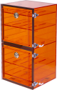 Clear acrylic desiccators 12in x 12in x 24in high, two (2) cubicles