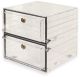 Clear acrylic desiccators 18in x 18in x 18in high, two (2) cubicles