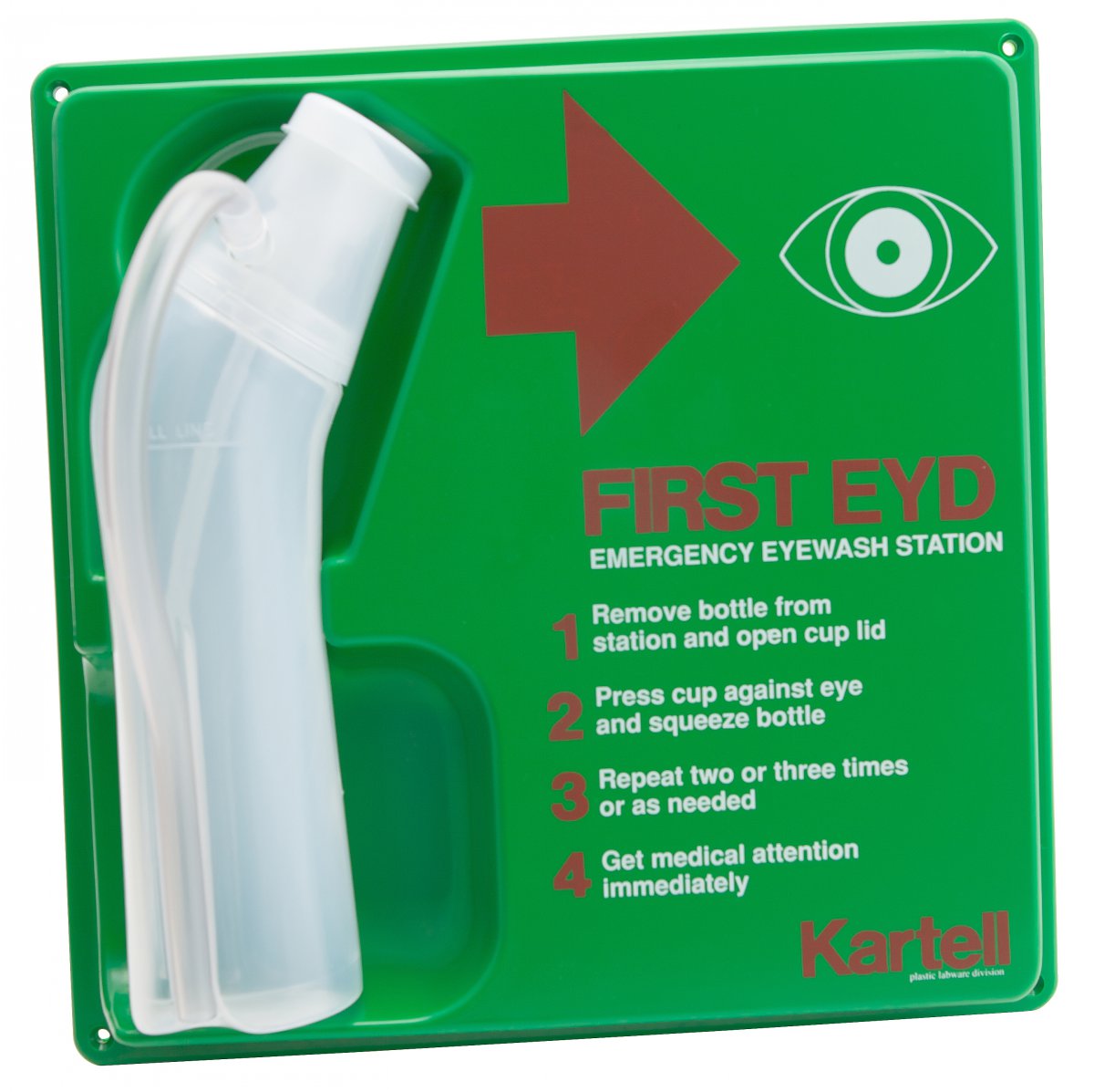 Station Emergency Eye Wash, PS/PE 500mL