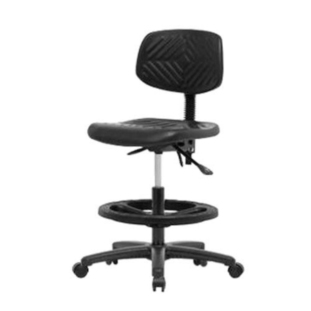 Poly  Med Hi Chair RG CF Casters