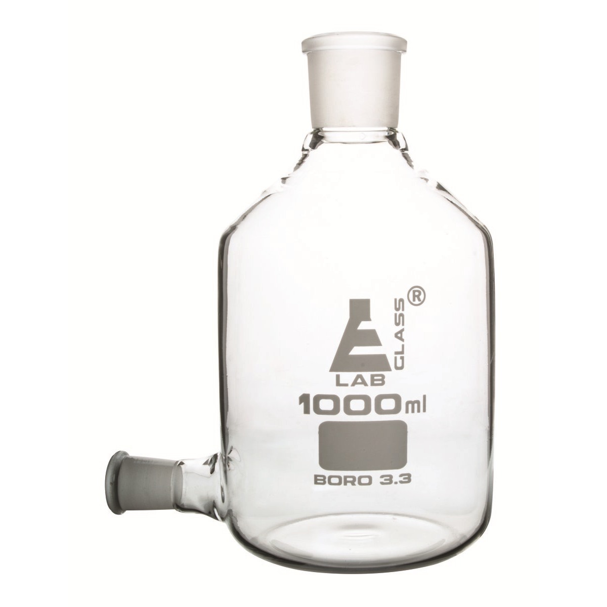 Aspirator Bottle with outlet for stopper, 1000ml.