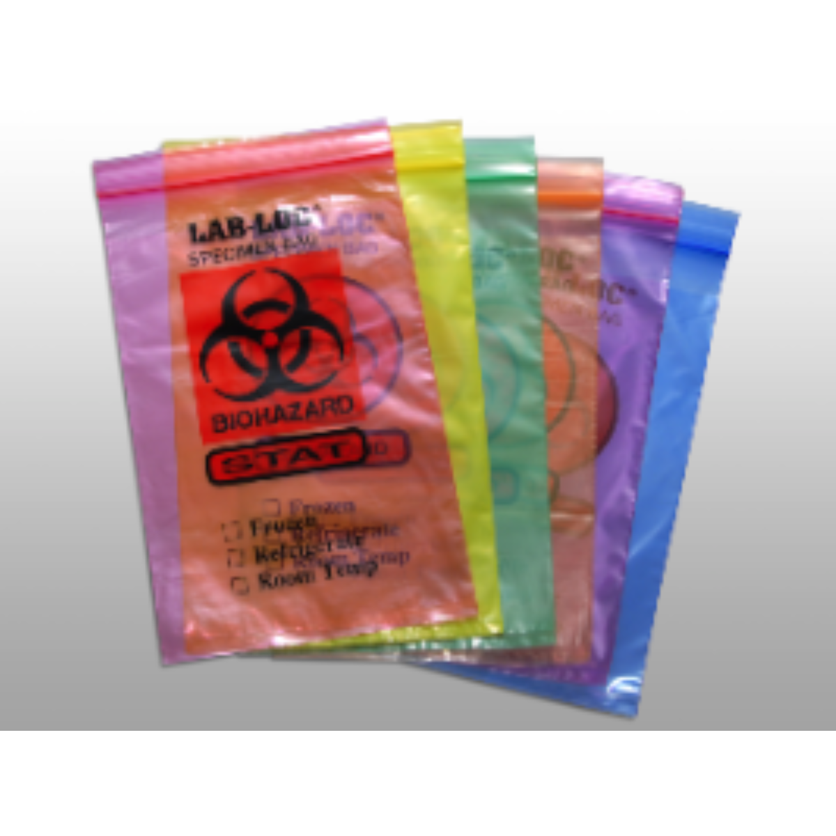 Bag Specimen Transfer Biohazard Blue Tint 2mil 12x15 1000/ per case