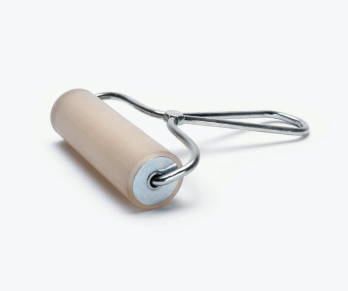 4in Soft Rubber Plate Roller, EA/1