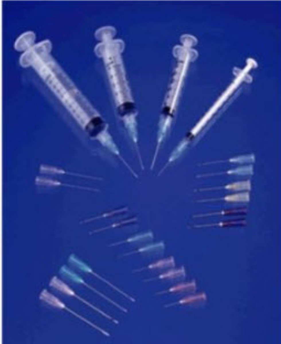 20g2 x 1.5in Disposable Hypodermic Needles, Yellow