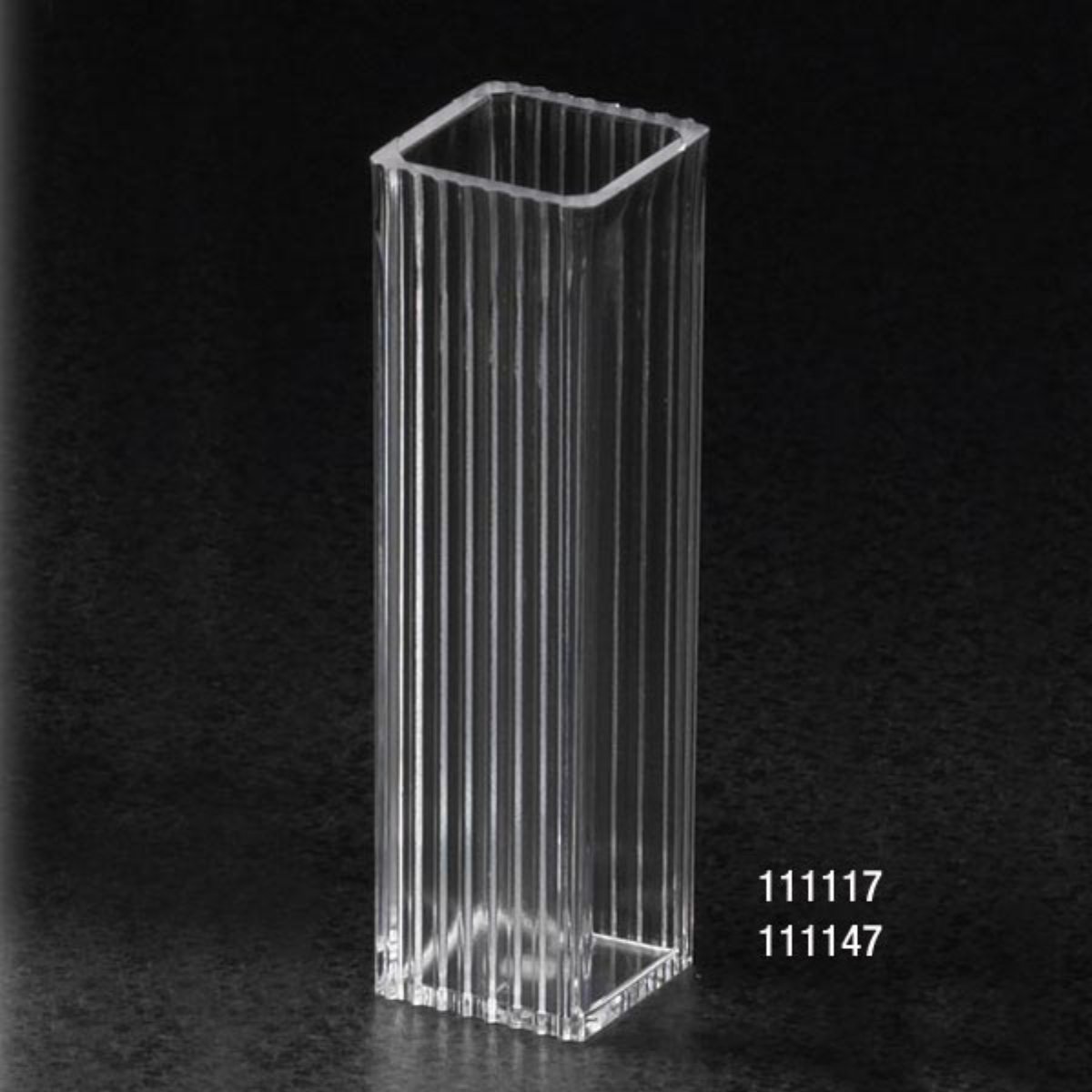 Cuvette, Spectrophotometer, Square, 4.5mL , 10mm, PS, 2 Clear Sides, 100/Tray, 5 Trays/Unit