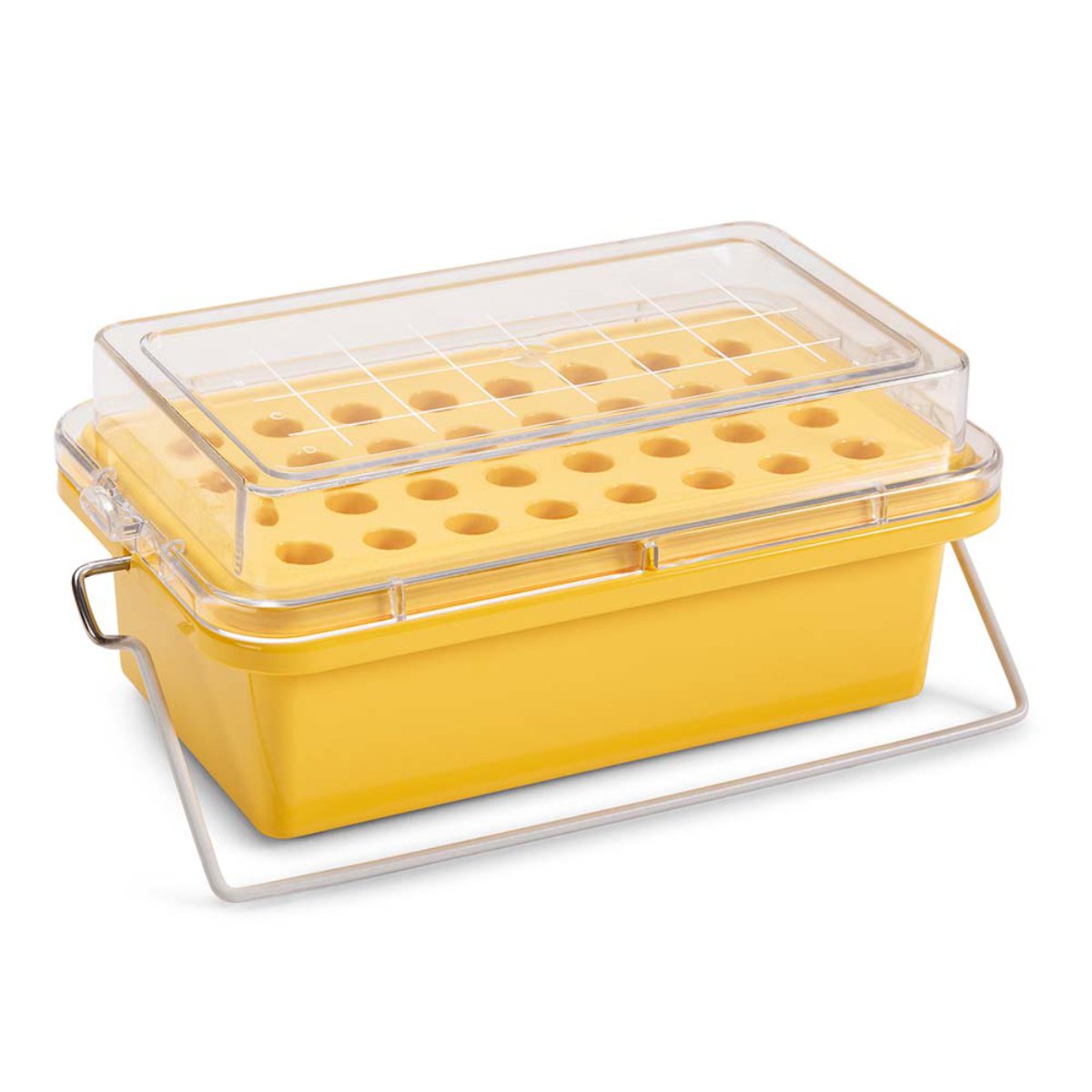 Mini Cooler, -20 deg.C, 32-Place, 4x8 for 1.5mL Tubes, Yellow