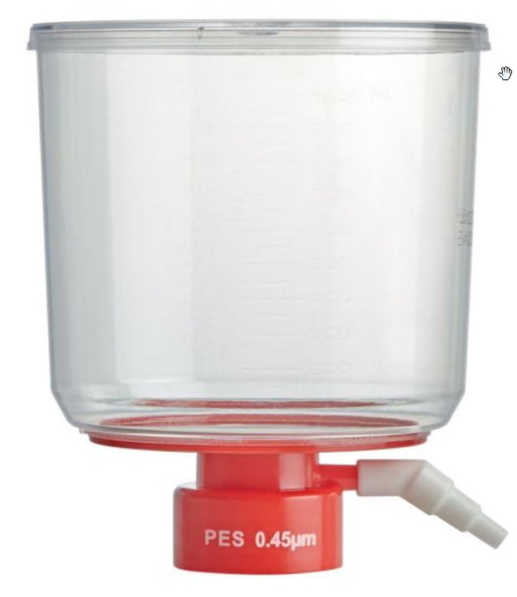 Diamond PureFlow Bottle Top Filter, 150mL, PES Membrane, 0.22μm Porosity, STERILE, Individually Wrapped