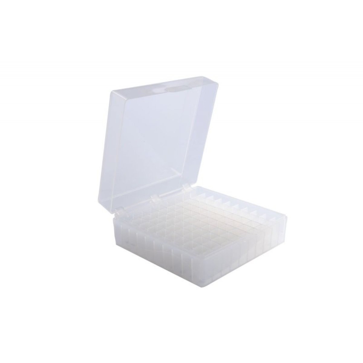 100-Well Hinged Tube Storage Box, Natural