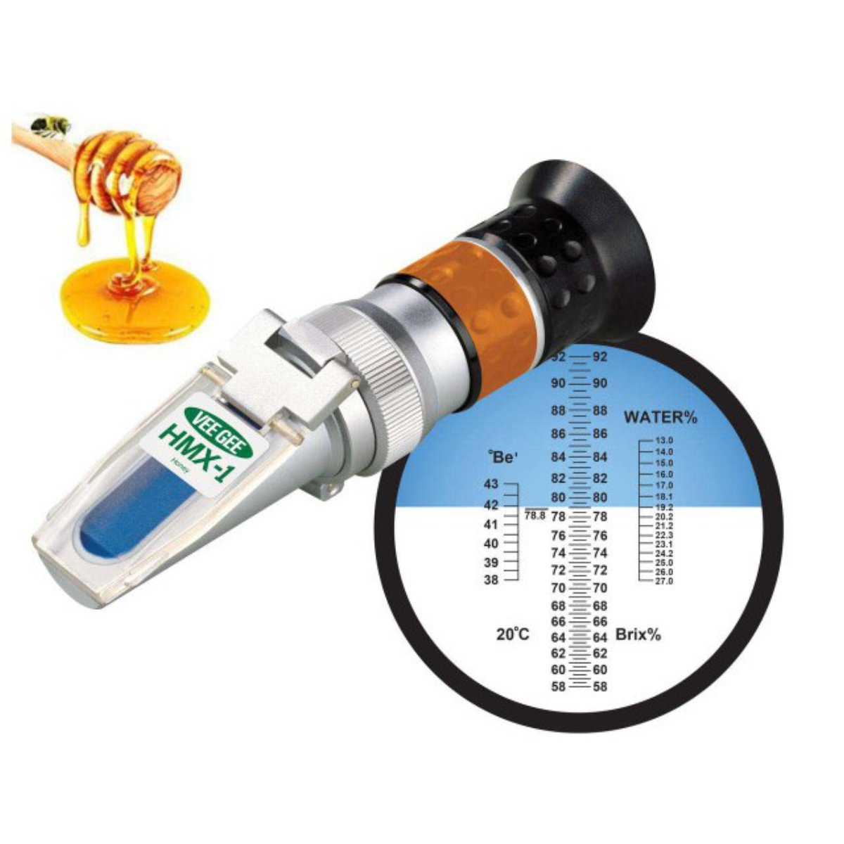 Handheld Refractometer,HMX-1, Honey Moisture, ATC