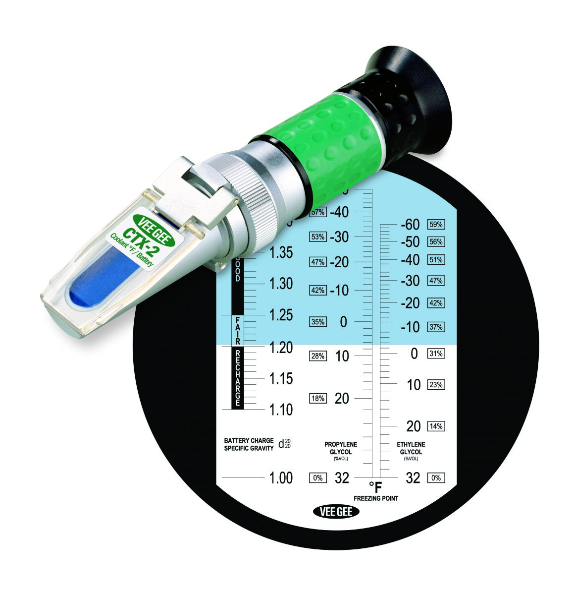 Handheld Refractometer, CTX-2, Freezing Point °F, ATC