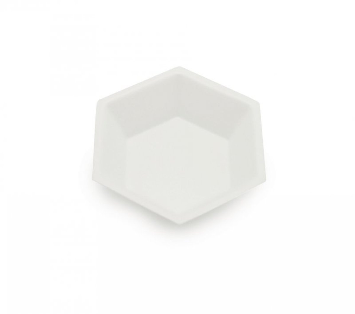 Hexagonal Weigh Boat, Medium Anti-static, White