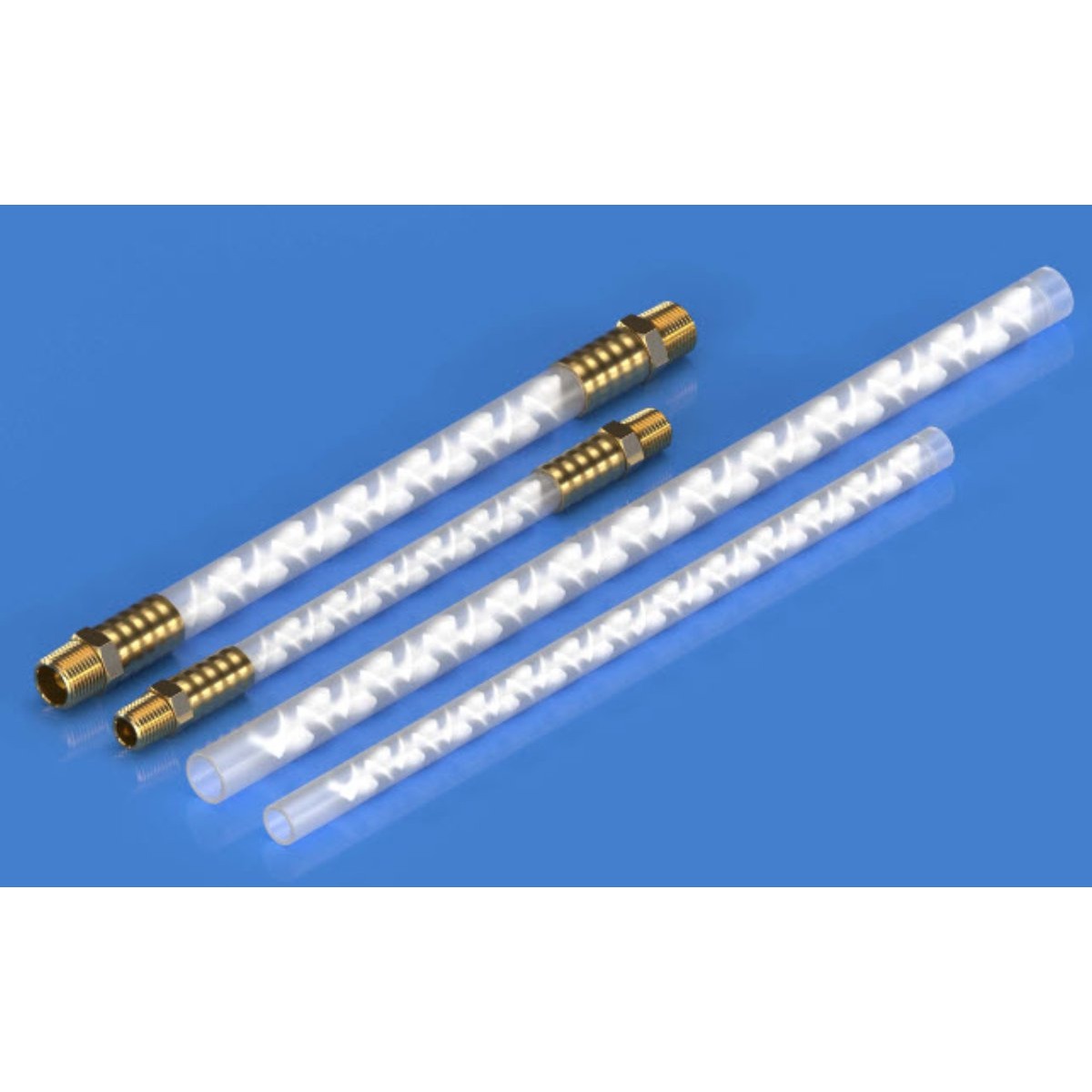 PPT Disposable Static Mixers, End Connection. 0.375in NPT, Pipe I.D., 0.5,  Pipe OD,  0.625, Length 10, Max. Working Pessue (PSI) 10 # Elements 12