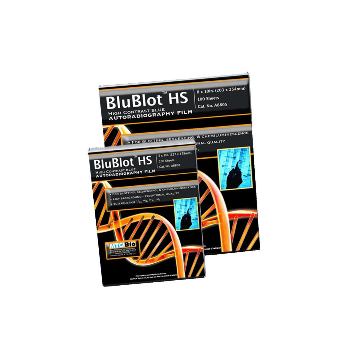 BluBlot™ HS Autoradiography film, 8x10in, 100 sheets/box