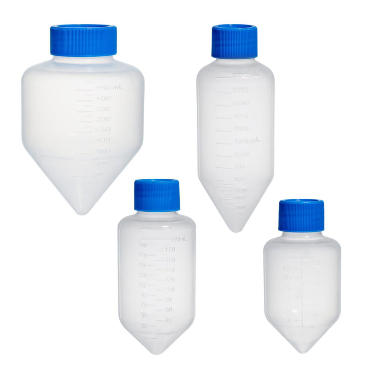 Centrifuge Tube, 250mL, PP, sterile, with screw-cap, 14 bags of 5 tubes, 70/cs