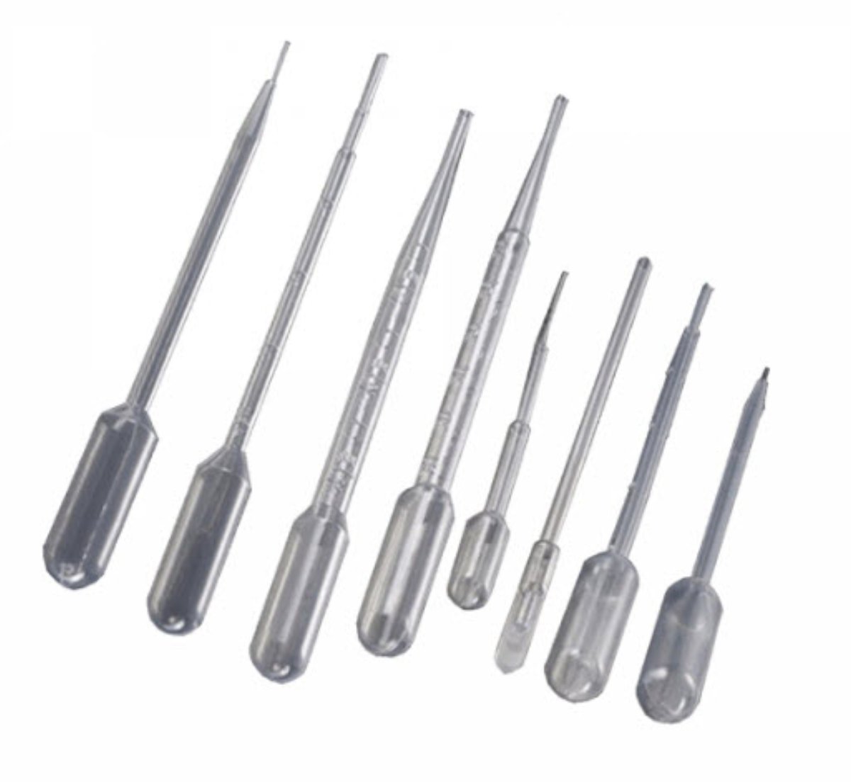 Transfer pipette, 7mL, large bulb, graduated to 3mL, non-sterile, bulk pack, 250/pk, 5000/CS
