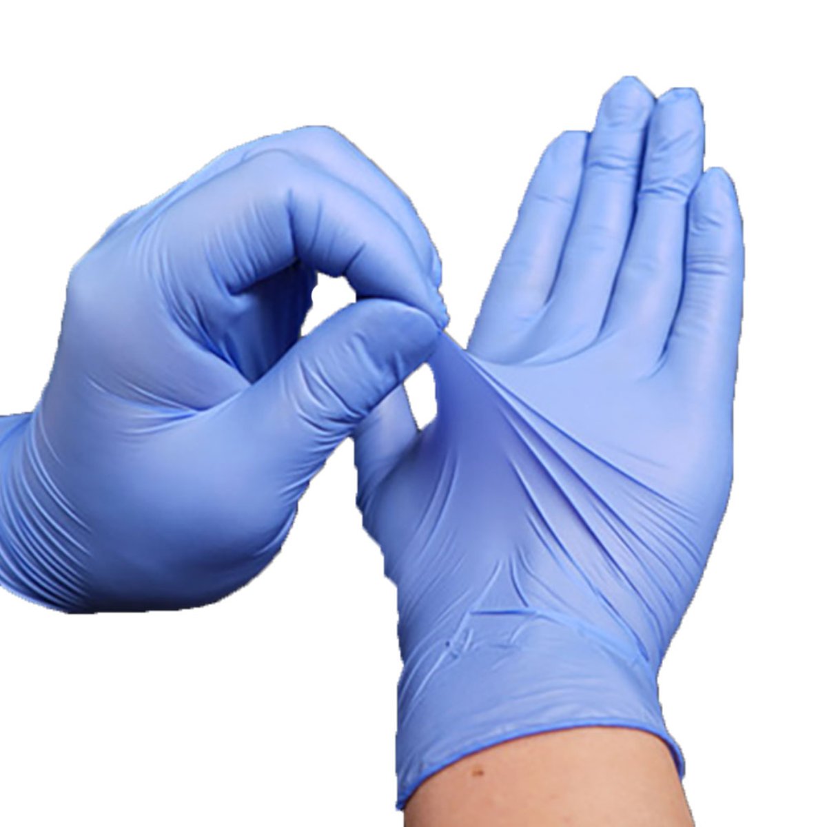 Nitrile examination gloves, powder free, extra small, blue, 100/pk, 1000/cs