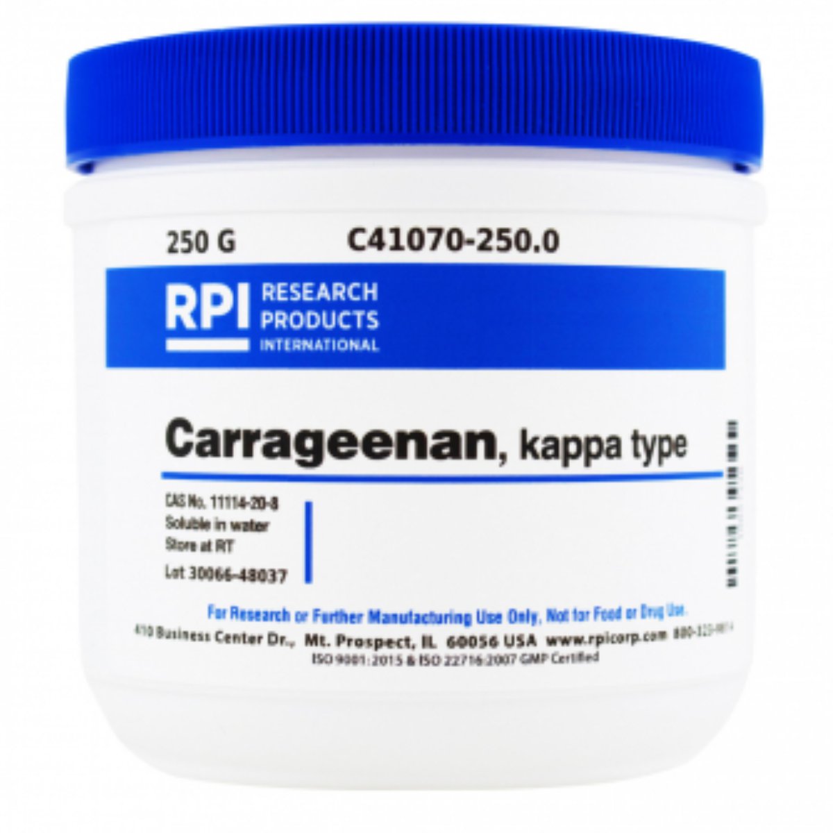 Carrageenan, Kappa Type, 250 Grams CAS# 11114-20-8