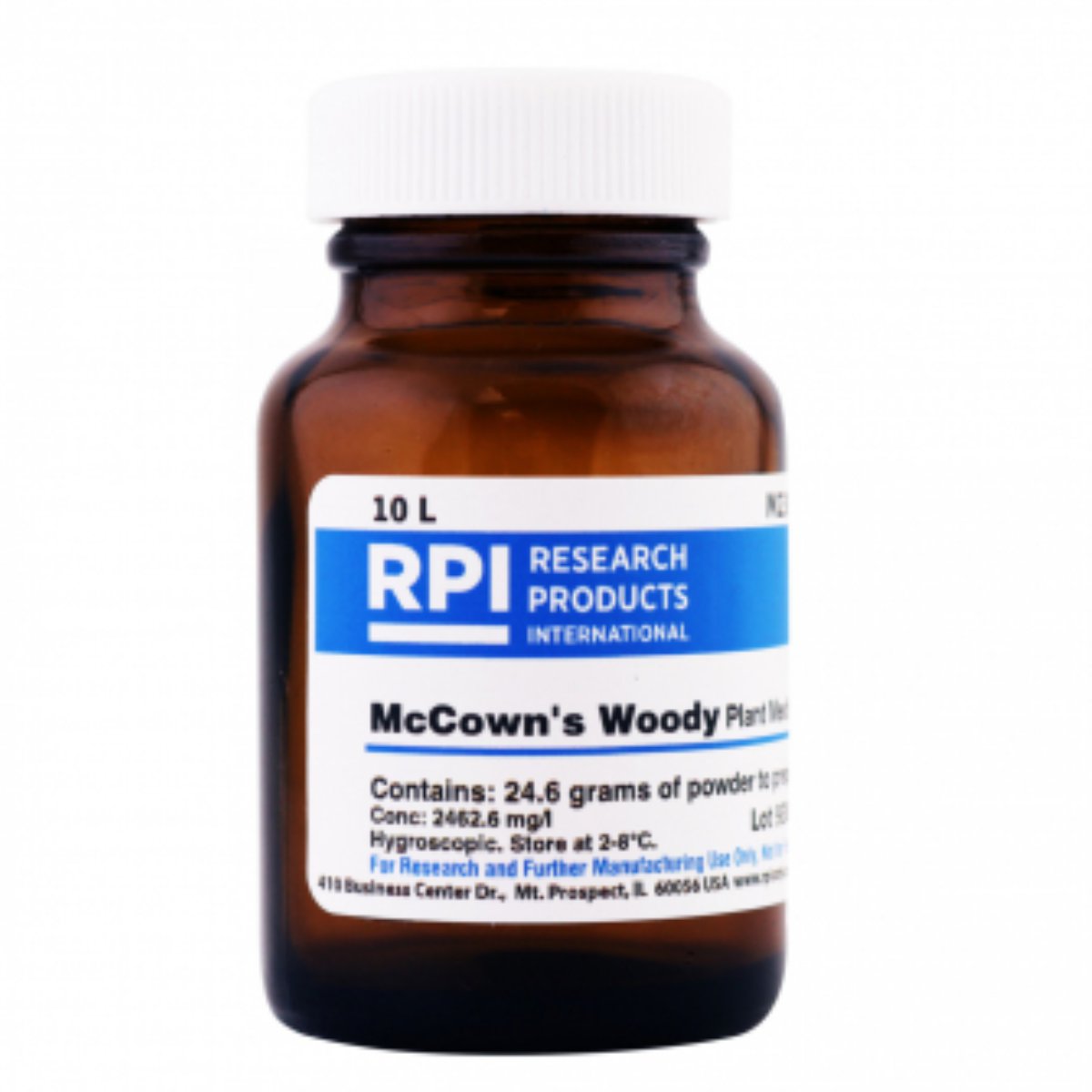 McCown's Woody Plant Medium with Vitamins, Powder, Makes 10 Liters