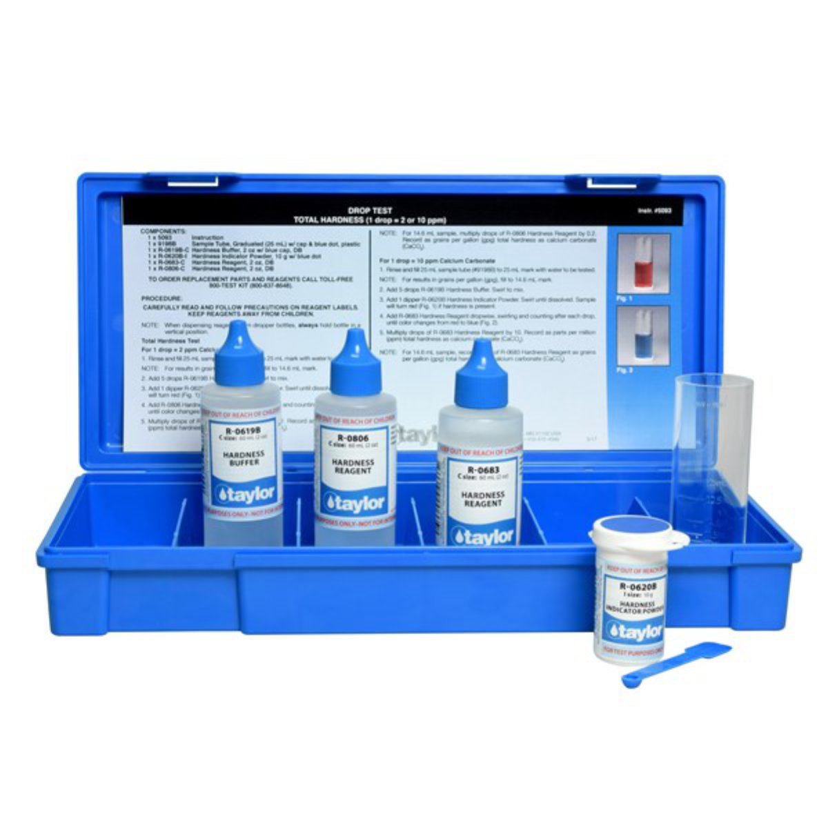 Drop Test, Hardness (total), EDTA, 1 drop = 2 or 10 ppm