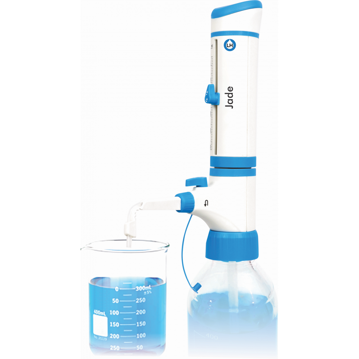United Scientific™ Bottle Top Dispenser, 1- 10ml, Jade