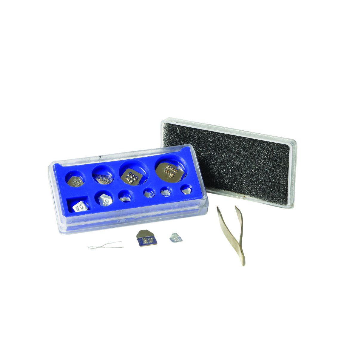 United Scientific™ Fractional Weight Set With Rider And Forceps