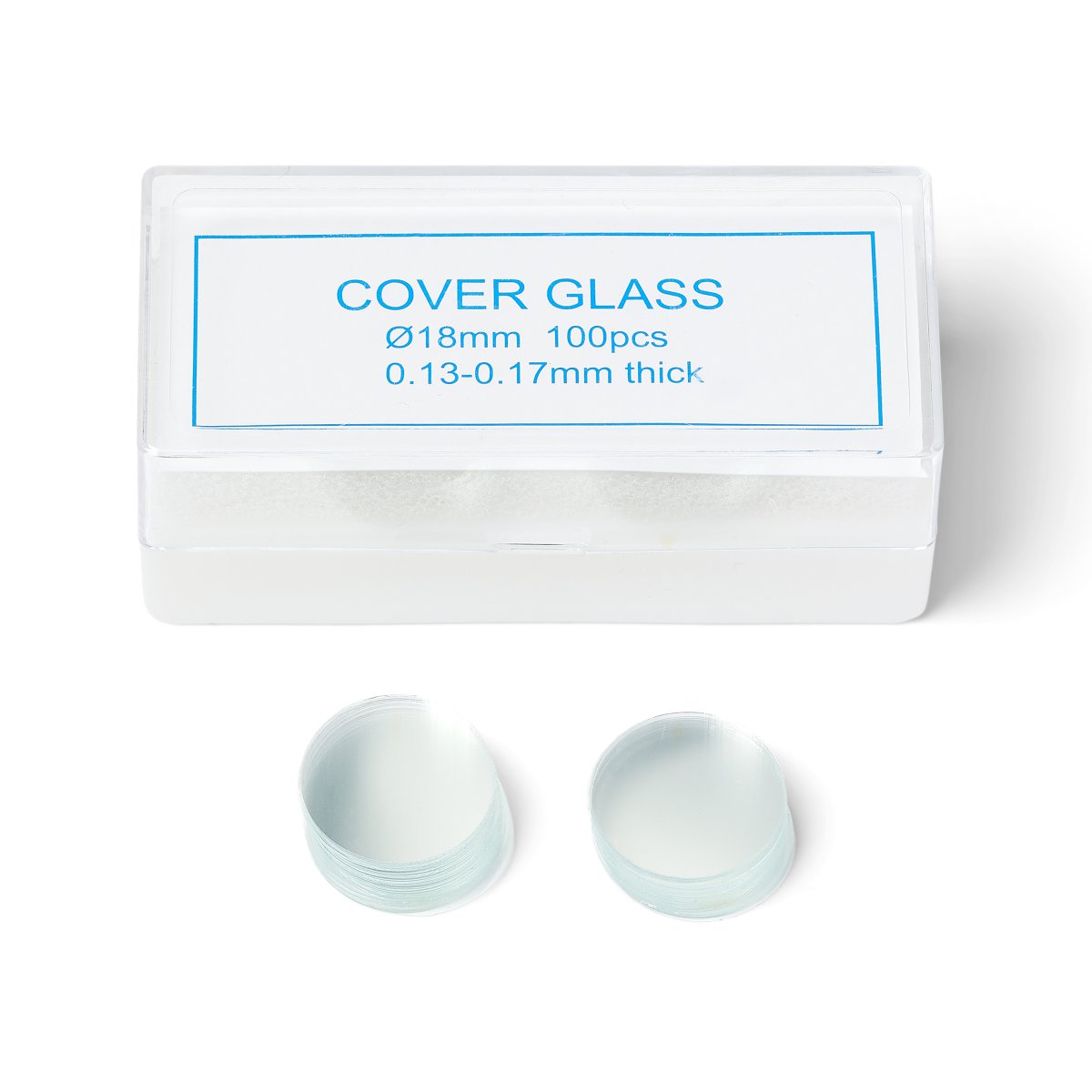 United Scientific® Round Coverslips 18 mm