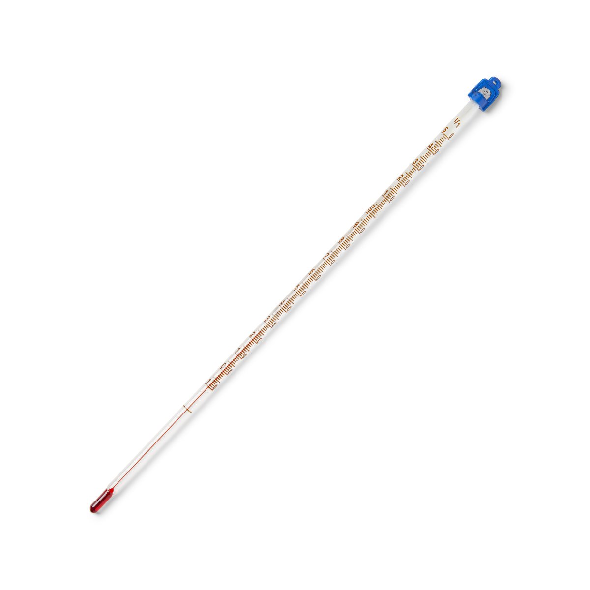 United Scientific™ Thermometer, Red Liquid, 12in, Partial Immersion, -10 To 150 C